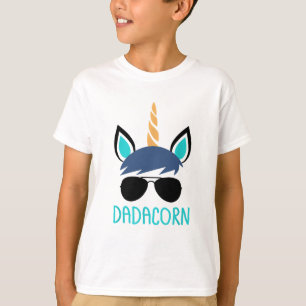 T-shirt Dadacorn Unicorn Papa Fête des pères Cadeau