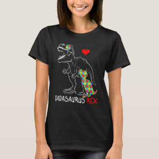 T-shirt Dadasaurus Daddy Rex Autism Awareness Proud Dad Fa