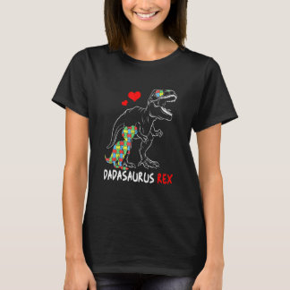 T-shirt Dadasaurus Daddy Rex Autism Fier Papa Fête des pèr