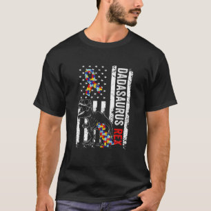 T-shirt Dadasaurus Daddy Rex Sensibilisation sur l'autisme