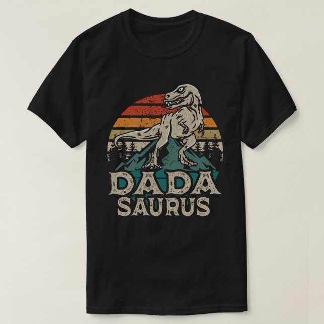 T-shirt Dadasaurus Dinosaur Papa Dada Saurus Fête des père (Design devant)