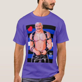 T-SHIRT DADDY AIME LE DRAPEAU EN CUIR CUIR FIDE