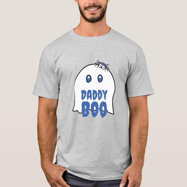 T-shirt Daddy Boo Funny Halloween Ghost Spider Famille (Devant)