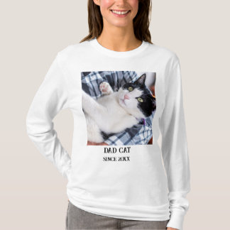T-shirt Daddy cat since Photo cute cat