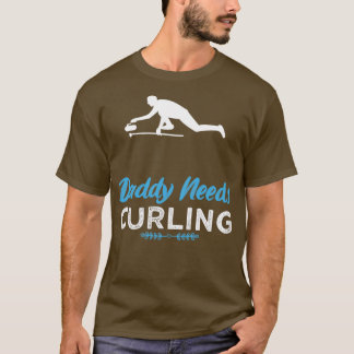 T-shirt Daddy Curling Drôle Design Pour Cadeau