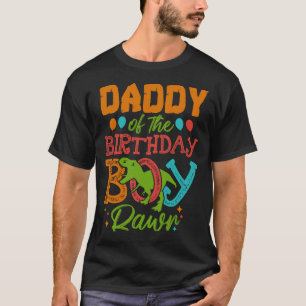 T-shirt DADDY De L'Anniversaire Garçon Rawr Dinosaur