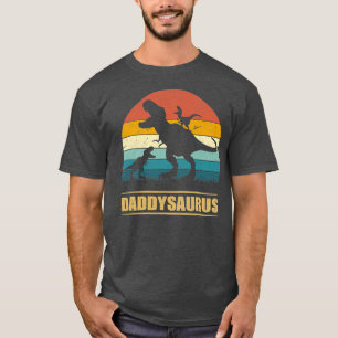 T-shirt Daddy Dinosaur Daddysaurus 2 Fête des pères pour e