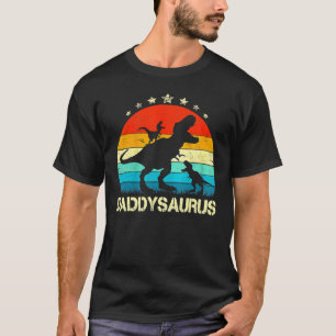 T-shirt Daddy Dinosaur Daddysaurus 2 Fête des pères Pour P