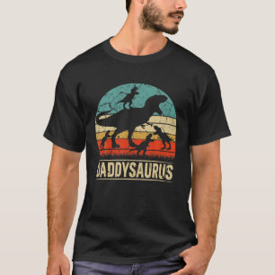 T-shirt Daddy Dinosaur T Rex Daddysaurus 4 Enfants Famille