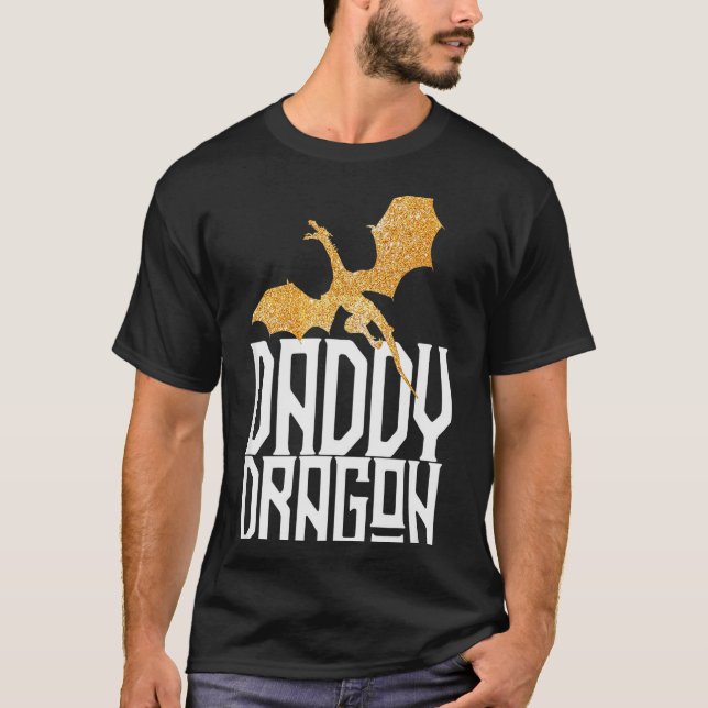 T-shirt Daddy Dragon Christmas Shirt Matching Family Dad H (Devant)