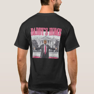 T-shirt Daddy est de retour Trump Rose 2024 Hommes Femmes 