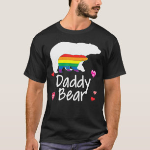 T-shirt Daddy Lgbt Bear Gay Lesbian Pride Rainbow Floral T