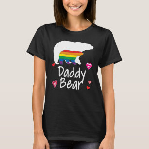 T-shirt Daddy Lgbt Bear Gay Lesbian Pride Rainbow Floral T
