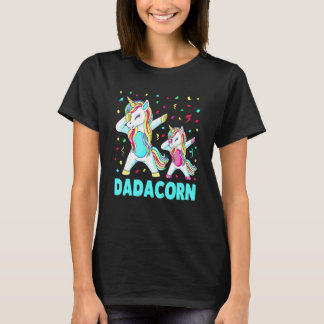 T-shirt Daddy Licorne Daddycorn Fête des Pères Papa Hommes