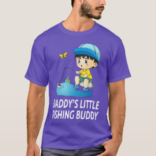 T-shirt Daddy Little Fishing Buddy Cute Boy