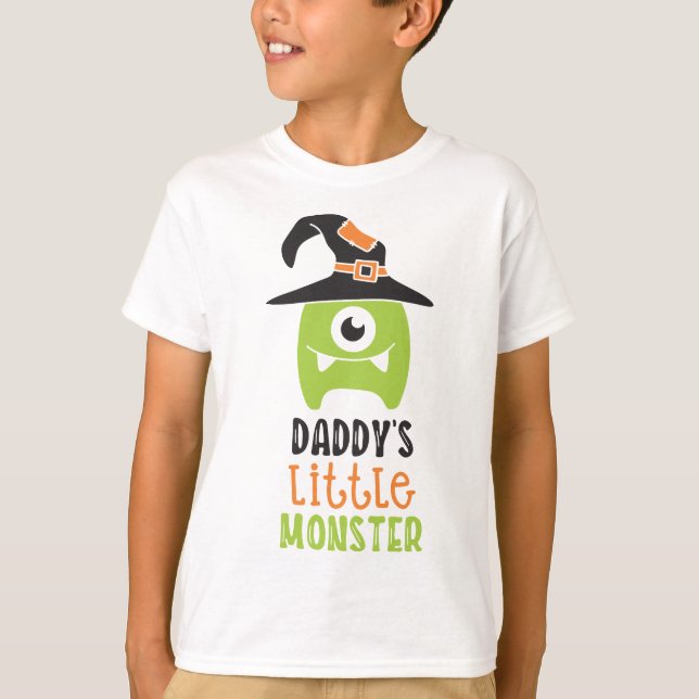 T-shirt Daddy Little Monster White (Devant)