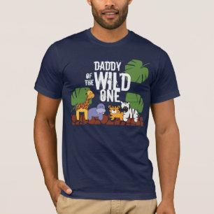 T-shirt DADDY of the WILD ONE Safari 1er Anniversaire
