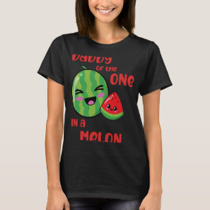 T-shirt Daddy One in a Melon Birthday Watermelon Theme Boy