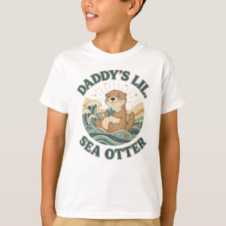 T-shirt Daddy’s Lil’ Sea Otter Cute Ocean Animal