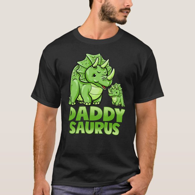 T-shirt Daddy Saurus Funny Daddysaurus Dinosaur Graphisme (Devant)