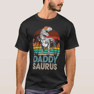 T-shirt Daddy Saurus Rex Dinosaur Correspondant Famille Re