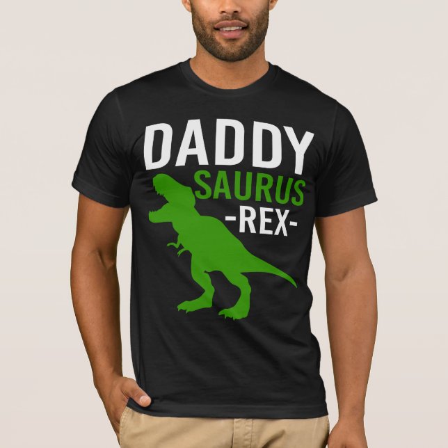 T-shirt Daddy Saurus T-Rex (Devant)