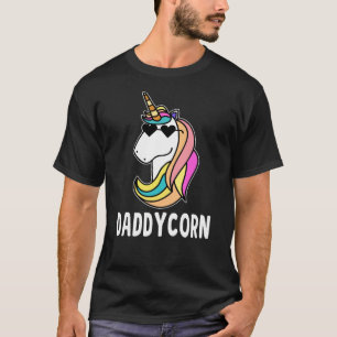 T-shirt Daddycorn Unicorn Papa Cool Fête des pères Cadea