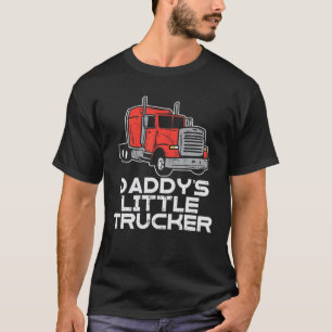 T-shirt Daddys Little Trucker Semi Camion Camion Garçons G