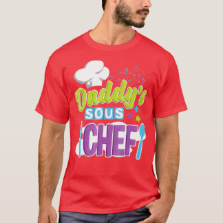T-shirt Daddys Sous Chef Cuisine pour enfants