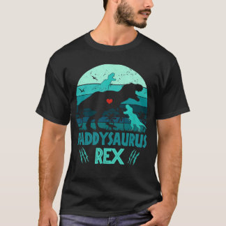 T-shirt Daddysaurus Rex 2 Cadeaux de Fête des pères Vintag