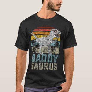 T-shirt Daddysaurus T Rex Dinosaur Daddy Saurus Famille Ma