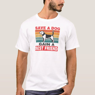T-shirt d'adoption de chien : Un cadeau pour les a