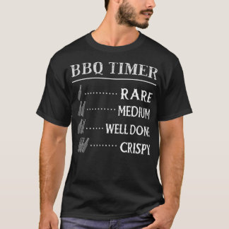 T-shirt Dads BBQ Timer, Funny Beer Drinking Smoke Meat BBQ
