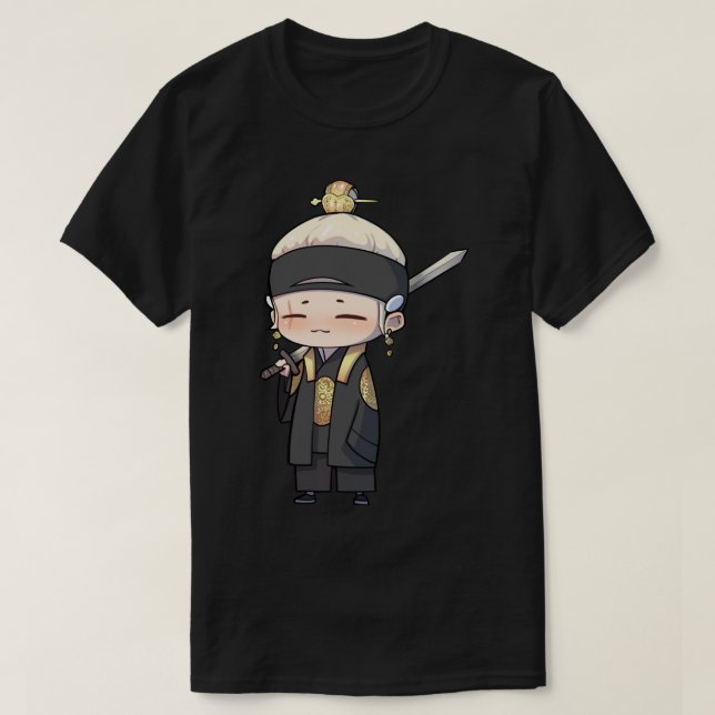 T-shirt Daechwita - Sticker art AGUST D-2 chibi (Design devant)
