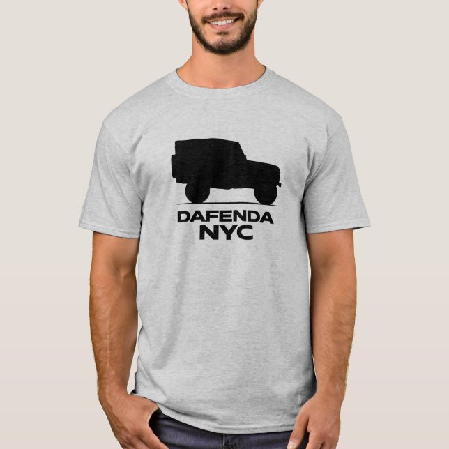 T-shirt DAFENDA NYC Black Solid Tee (Devant)