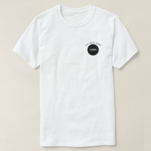 T-Shirt d'affaires avec texte de logo personnalisé