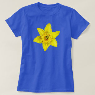T-shirt Daffodique jaune fleur de printemps aquarelle