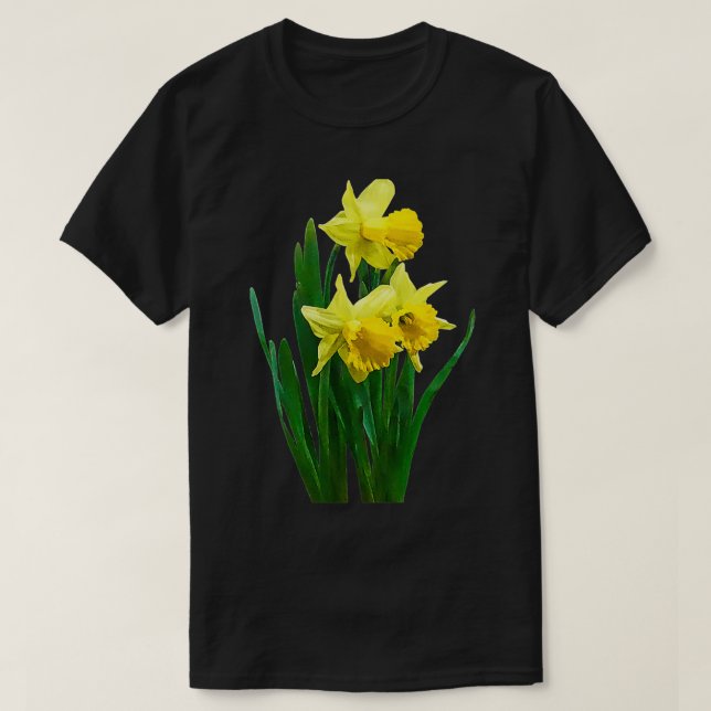 T-shirt Daffodiques grands et courts (Design devant)