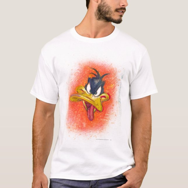 T-shirt DAFFY DUCK™ en orange (Devant)
