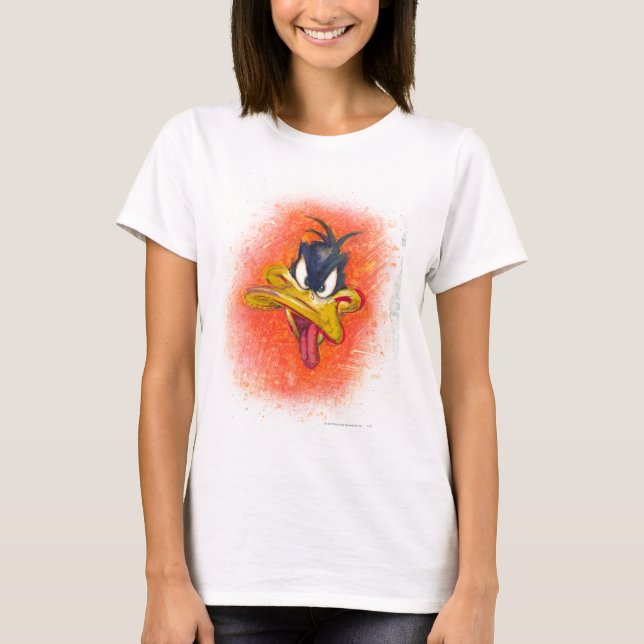 T-shirt DAFFY DUCK™ en orange (Devant)