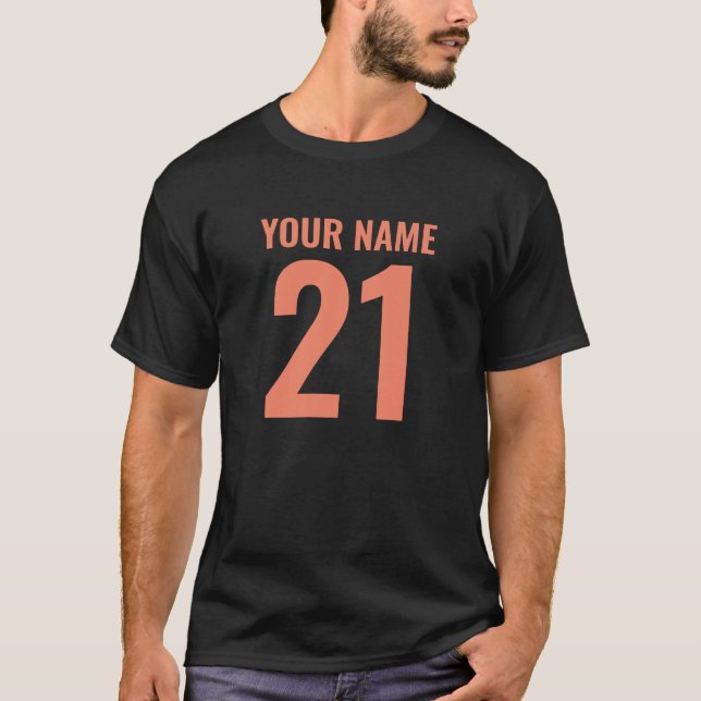 T-shirt D'ÂGE NUMÉROTÉ PERSONNALISABLE (Devant)