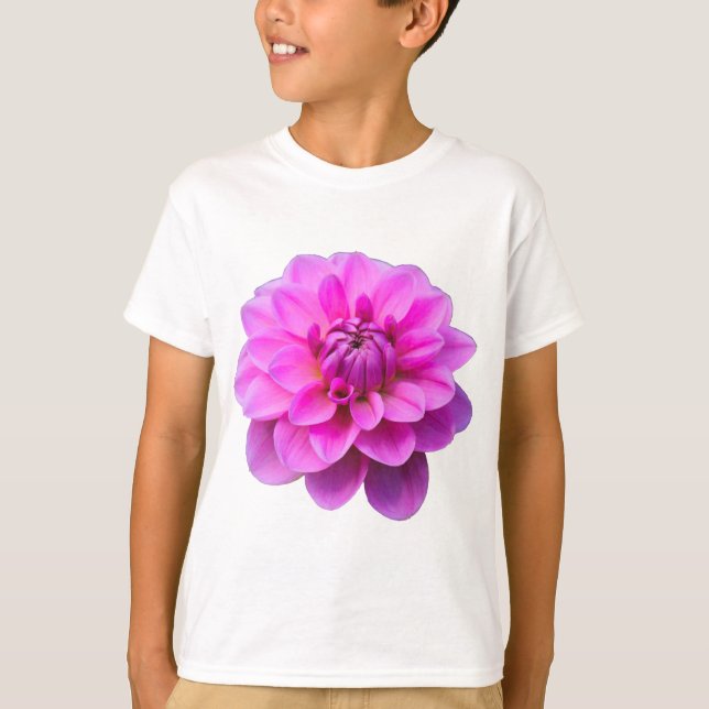 T-shirt Dahlia rose (isolé) (Devant)