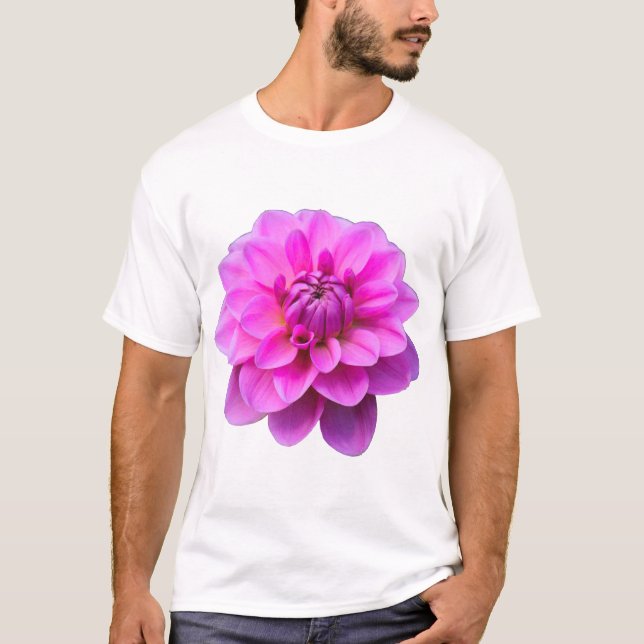 T-shirt Dahlia rose (isolé) (Devant)