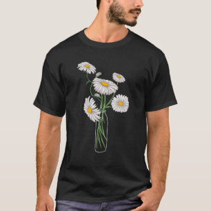 T-shirt Daisies Chamomile Marguerites Bouquet Retro Daisy