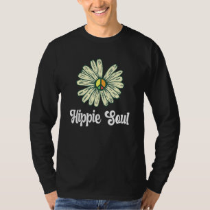 T-shirt Daisy 60s les années 70 Hippies Fleurs de la Paix