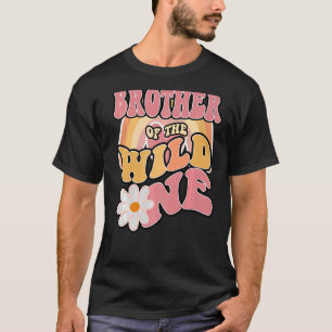 T-shirt Daisy Anniversaire Frère Wild One Boho 1er Anniver