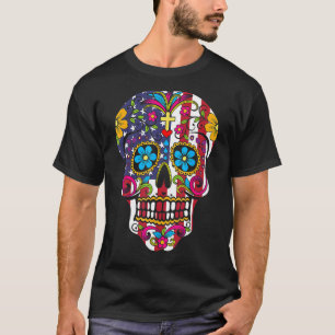 T-shirt Daisy crâne sucre drapeau américain