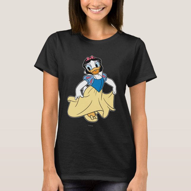 T-shirt Daisy Duck habillé en blanc neige (Devant)