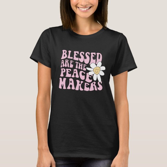T-shirt Daisy et les artisans de la paix Slogan (Devant)