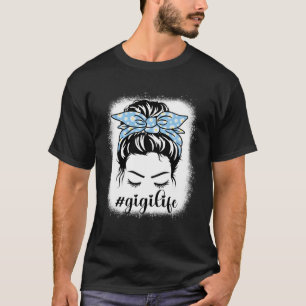 T-shirt Daisy Gigi Vie Nœud de Cheveux Décoiffés Blonds Fê